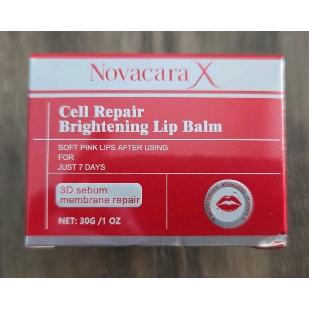Novacara X Cell Repair Brightening Lip Balm Pink Niacinamide 1 oz